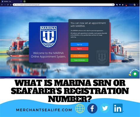 how to check my srn number in marina